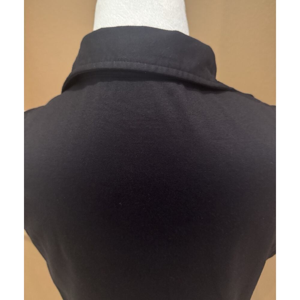Women's Bling It On by Titania Golf Black Sleeveless Golf Polo Size M - Picture 3 of 7